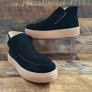 Hush Puppies Women's Bridget Black Suede Sneakers Size 8